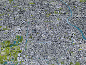 Chiang mai city thailand 40km Modelo 3D