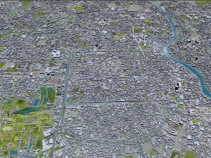 Chiang mai city thailand 40km 3D Model