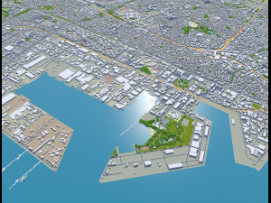 chiba city japan 40km Model 3D