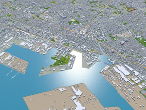 chiba city japan 40km Model 3D