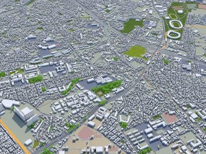 chiba city japan 40km Model 3D