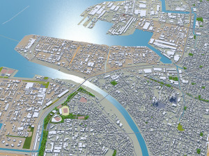 chiba city japan 40km Model 3D
