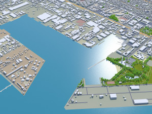 chiba city japan 40km Model 3D
