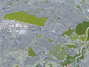 chiba city japan 40km Model 3D