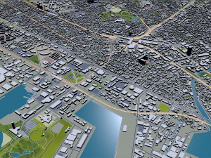 chiba city japan 40km Model 3D