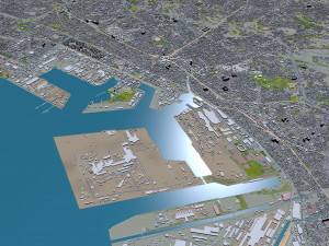 chiba city japan 40km Model 3D