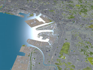 chiba city japan 40km Model 3D