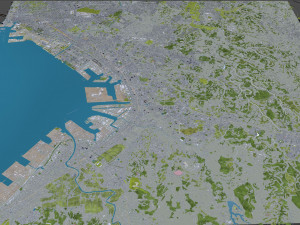 chiba city japan 40km Model 3D