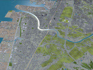chiba city japan 40km Model 3D
