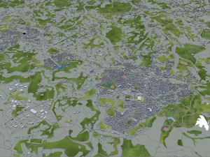 chiba city japan 40km Model 3D