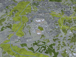 chiba city japan 40km Model 3D