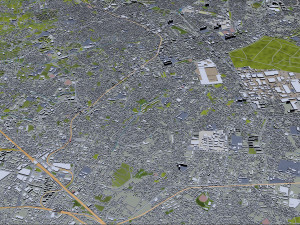 chiba city japan 40km Model 3D