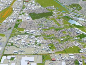 columbus city columbus oh usa 60km 3D Model
