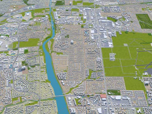 columbus city columbus oh usa 60km 3D Model