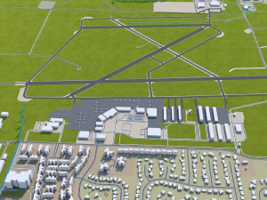 columbus city columbus oh usa 60km 3D Model
