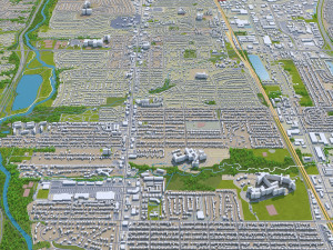 columbus city columbus oh usa 60km Modelo 3D