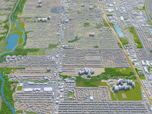 columbus city columbus oh usa 60km 3D Model