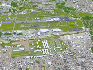 columbus city columbus oh usa 60km 3D Model