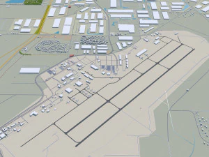 columbus city columbus oh usa 60km 3D Model