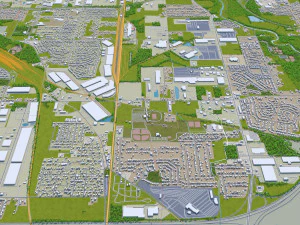 columbus city columbus oh usa 60km 3D Model