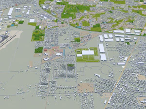 columbus city columbus oh usa 60km 3D Model