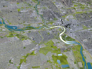 columbus city columbus oh usa 60km 3D Model
