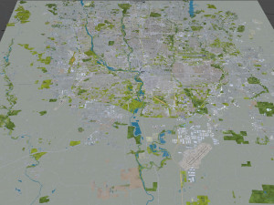 columbus city columbus oh usa 60km Modelo 3D