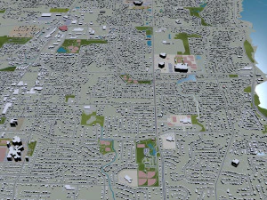 columbus city columbus oh usa 60km 3D Model