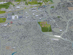 columbus city columbus oh usa 60km Modelo 3D