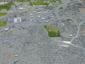 columbus city columbus oh usa 60km 3D Model