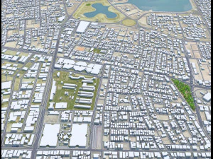 Dammam city saudi arabia 70km 3D Model