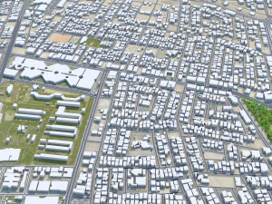 Dammam city saudi arabia 70km 3D Model