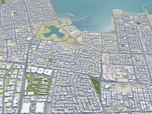 Dammam city saudi arabia 70km Modèle 3D
