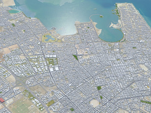 Dammam city saudi arabia 70km Modèle 3D