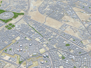 Dammam city saudi arabia 70km Modèle 3D