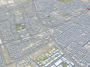 Dammam city saudi arabia 70km Modèle 3D