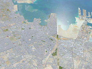 Dammam city saudi arabia 70km 3D Model