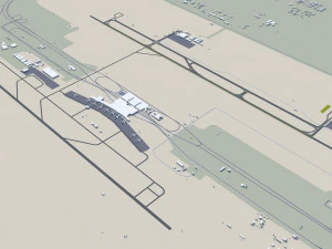 Dammam city saudi arabia 70km 3D Model