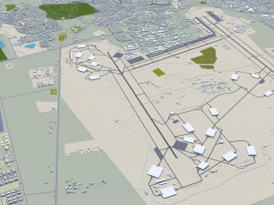 Dammam city saudi arabia 70km 3D Model