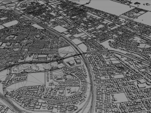 Dammam city saudi arabia 70km 3D Model