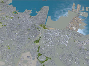 Dammam city saudi arabia 70km 3D Model