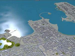 Dammam city saudi arabia 70km 3D Model