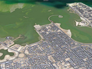 Dammam city saudi arabia 70km 3D Model