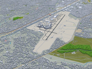 dar es salaam city tanzania 70km Modello 3D