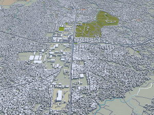 dar es salaam city tanzania 70km Modello 3D