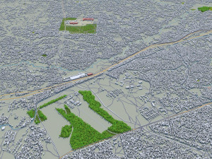 dar es salaam city tanzania 70km Modello 3D