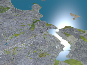 dar es salaam city tanzania 70km Modello 3D