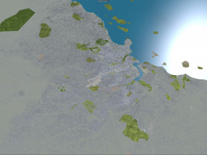 dar es salaam city tanzania 70km Modello 3D