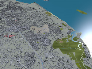 dar es salaam city tanzania 70km Modello 3D