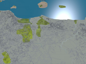 dar es salaam city tanzania 70km Modello 3D